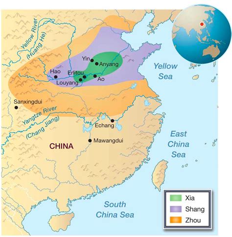 Map Of Ancient China Labeled