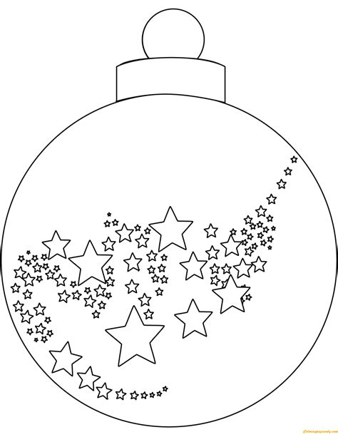 Christmas Ball Ornaments Coloring Page - Free Printable Coloring Pages