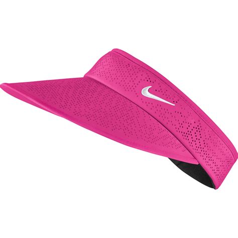 NIKE Women's Big Bill Sun Visor Golf Tennis Hyper Pink & White ...