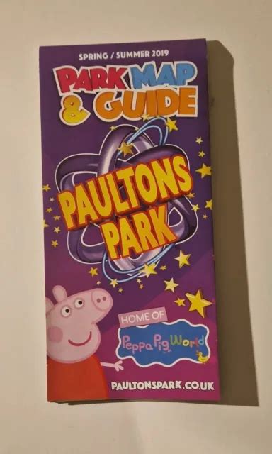 PAULTONS PARK 2019 Theme Park Map/Guide £2.00 - PicClick UK