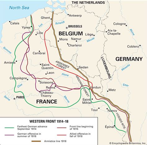 Battle Of The Marne Map - Vector U S Map