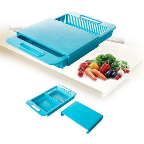 Over-The-Sink Cutting Board Lets You Clean, Chop, and Collect