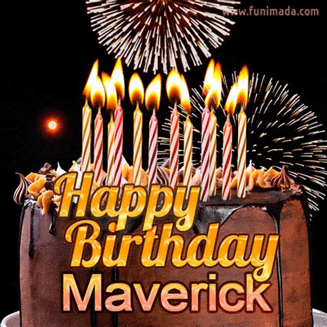 Happy Birthday Maverick GIFs for Her - Download on Funimada.com