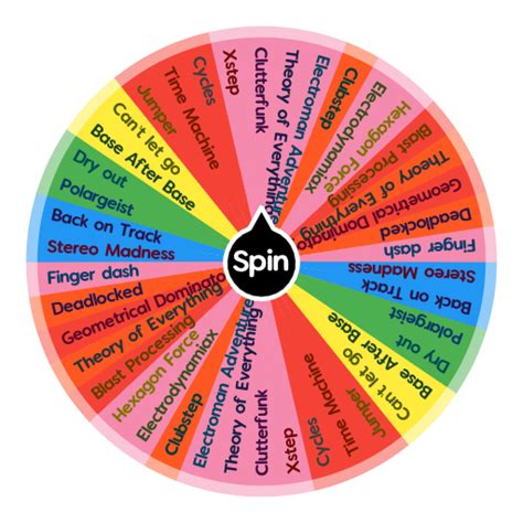 Geometry Dash Offical Levels | Spin the Wheel - Random Picker