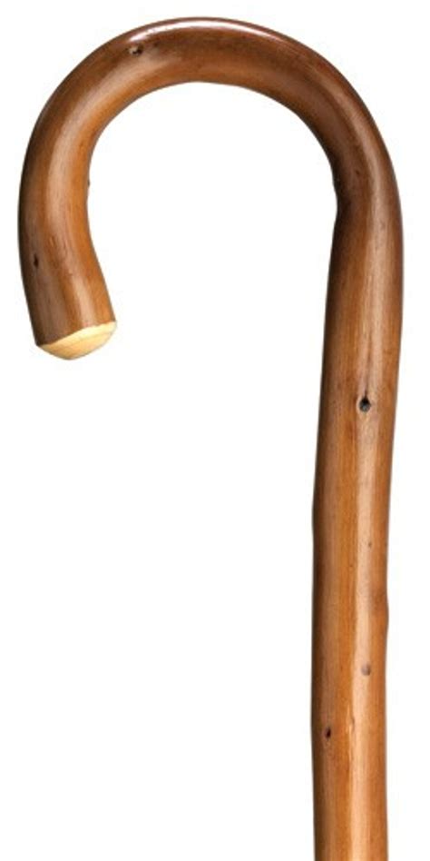 Men's Heavy Chestnut Wood Crook Handle Walking Cane - Exquisite Canes