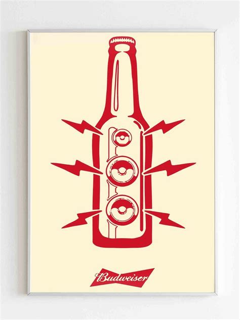 Budweiser Music Poster | Art poster design, Music poster, Poster art