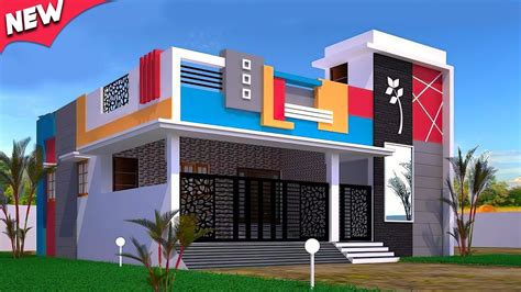 Single Floor Indian House Front Elevation Designs Photos 2020 ...