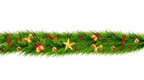 Vector Illustration Of Christmas Garland In A Playful Doodle Style ...