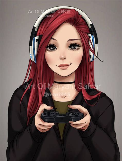 People's Portraits - Gamer by Mari945 | Garotas gamer, Desenhos de ...