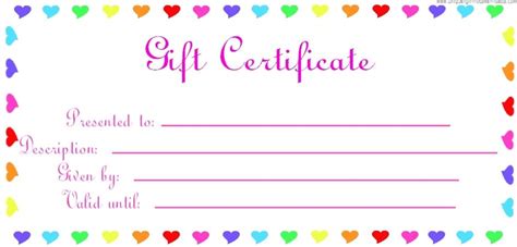 Gift certificate template word, Free printable gift certificates ...