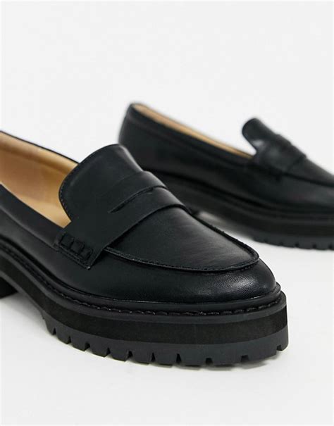 RAID chunky loafers in black | ASOS | Loafers, Chunky loafers, Chunky men