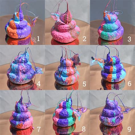 Funny Poop Sculpture Weird Art Poop Art Rainbow Decor Pop - Etsy