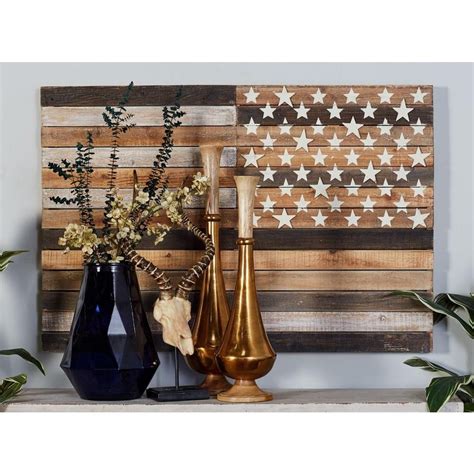 20 Photos Wooden American Flag Wall Art