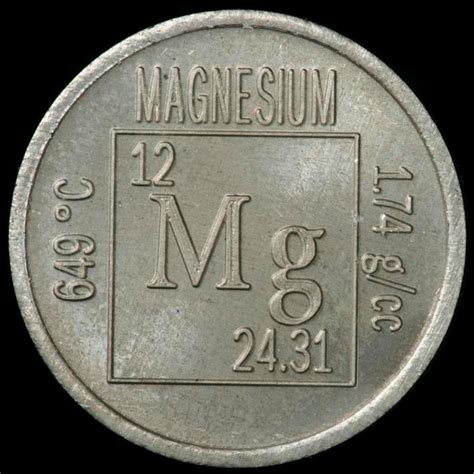 Sample of the element Magnesium in the Periodic Table