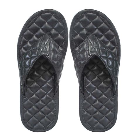 Bareskin Black Quilted Leather Slipper | Leather slippers, Slippers ...