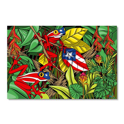 Bay Isle Home Puerto Rican Coqui Frogs, Puerto Rico Wall Decor, Acrylic ...