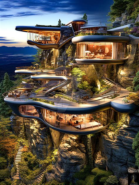 Ultra Modern Rock Cut Modern Home1 by zakazeskiz on DeviantArt