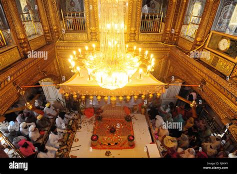 Inside view golden temple amritsar hi-res stock photography and images ...