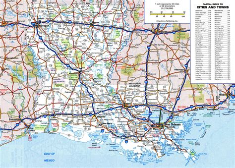 Highway Map Of Louisiana - Zip Code Map