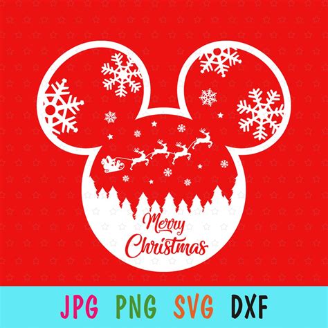 Disney Mickey Christmas Svg Merry Christmas Svg Mickey Svg Inspire ...