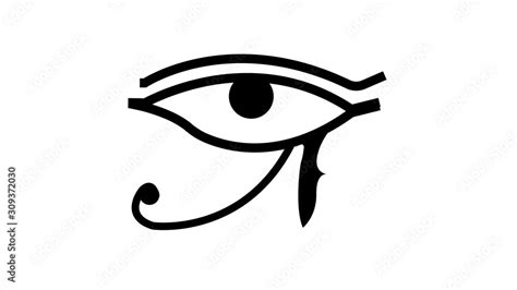 Eye of Horus symbol of the egyptian god Horus, hieroglyph, obrazy ...