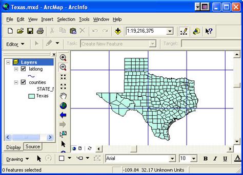 Map Latitude Longitude Texas