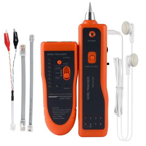 Ethernet Network Cable Tester Kit RJ11 RJ45 CAT5/5e CAT6 LAN Wire ...