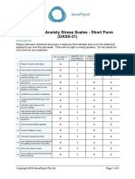 DASS 21 With Scoring Sheet | PDF | Major Depressive Disorder | Anxiety