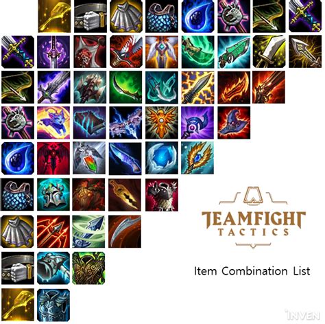 Teamfight Tactics Item Combinations - Inven Global