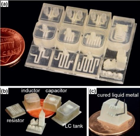 Images showing (a) An image showing fabricated microelectronics ...