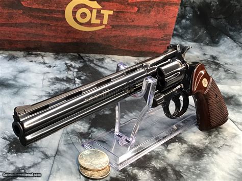 1980 Colt Python, 8 inch barrel, .357 magnum, LNIB