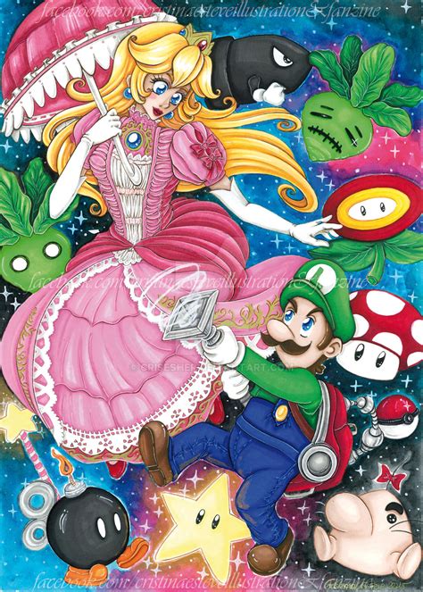 Super Smash Bros - Fanart Princess Peach and Luigi by CristinaEsteve on ...