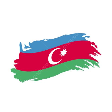 Azerbaijan Flag With Waving Brush Stroke Clipart Hd Images, Flag ...