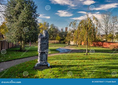 Park Area in Central Medieval City Ribe, in Denmark Stock Image - Image ...