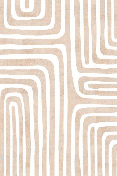 Neutral pink abstract geometric line art. | Phone wallpaper patterns ...