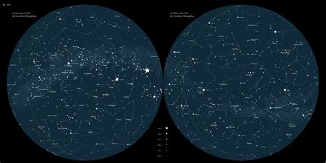 Northern And Southern Hemisphere Star Chart Free Download | Images and ...