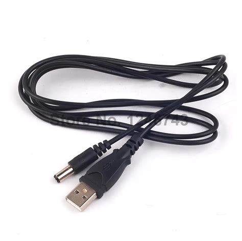 1PCS USB to Power Cable 5.5 * 2.1 Seat 5V Power Supply Line 1.5 Meters ...