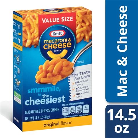 Kraft Original Flavor Mac and Cheese, 14.5 oz Box - Walmart.com ...