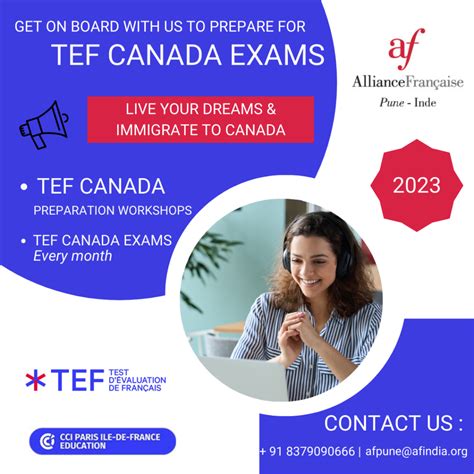 TEF CANADA PREPARATION WORKSHOPS (Online) – Alliance Francaise de Pune