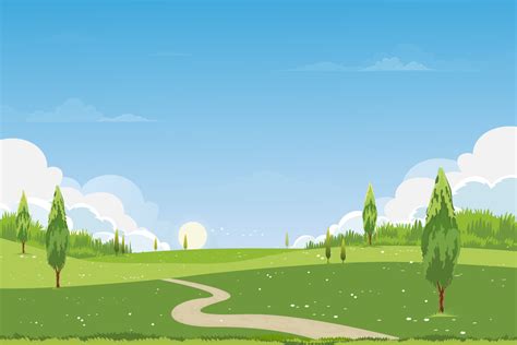 Peaceful Meadow Background Clipart