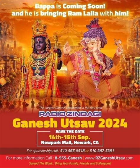 Ganesh Utsav 2024 NewPark Mall, Newark,CA. Indian events on EkNazar Events