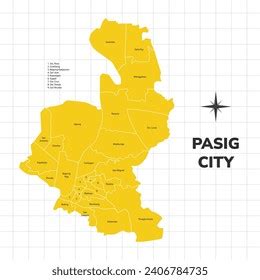 Pasig City Map Illustration Map City Stock Vector (Royalty Free ...