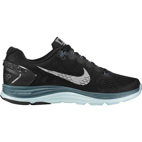 Nike Womens Lunarglide+5 Running Shoes - Black - Tennisnuts.com