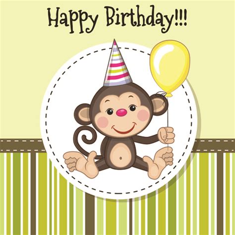 Happy birthday baby greeting cards vector 08 free download