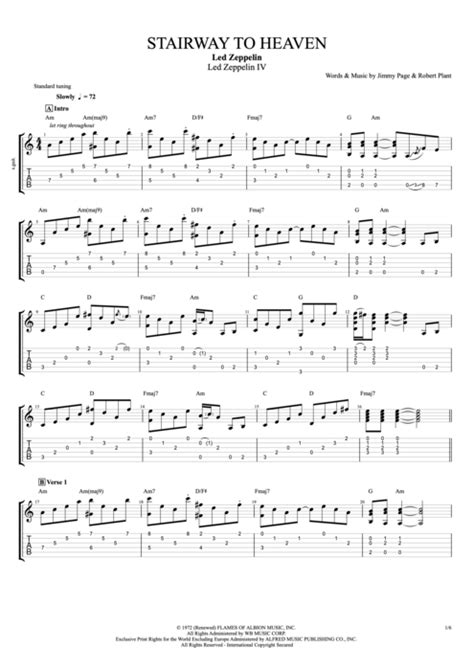 Stairway to Heaven Tab by Led Zeppelin (Guitar Pro) - Full Score ...