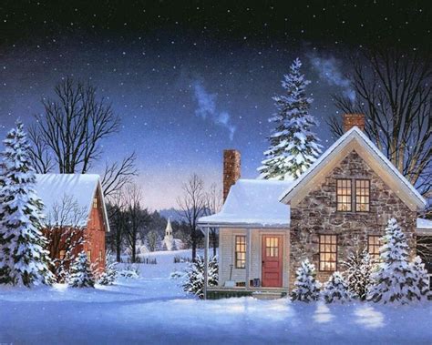 Fred Swan — (1125x900) | Christmas scenery, Christmas paintings, Winter ...