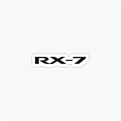 "RX-7" Sticker for Sale by RoyMcGlynn | Redbubble