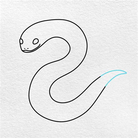 Easy Snake Drawing - HelloArtsy