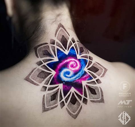 Cosmic Cancer Zodiac Sign Neck Tattoo | Best Tattoo Ideas For Men & Women