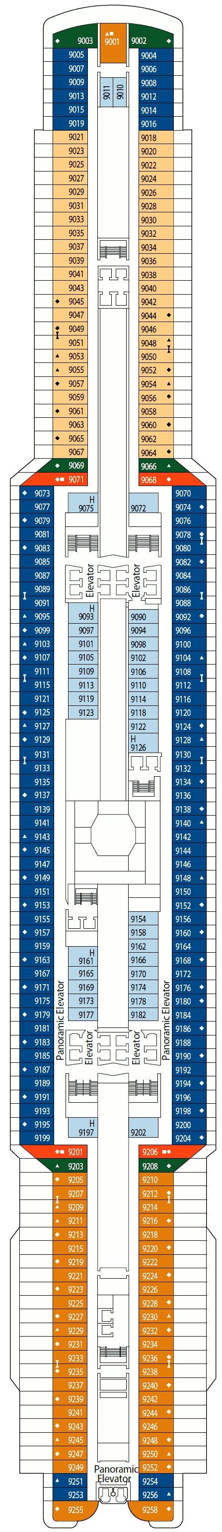 MSC Seaside Deck Plans - Cruiseline.com